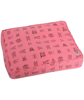 Molly Mutt Huge Dog Bed Cover - Pink Cadillac Print - Measures 36