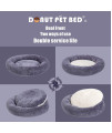 WONDER MIRACLE Fuzzy Deluxe Pet Beds, Super Plush Dog or Cat Beds Ideal for Dog Crates, Machine Wash & Dryer Friendly (24 x 24, Grape Purple)
