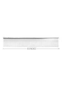 Chris Christensen 505 8.5 in. Coarse Poodle-Style Butter Comb, Groom Like a Professional, Rounded Corners Prevent Friction and Breakage, Solid Brass Spin with Steel Teeth, Chrome Finish.