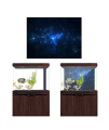 Nannday Aquarium Fish Tank Background Decorations Pictures, PVC Adhesive Aquarium Underwater Star Dust Style Backdrop Poster (12261cm)