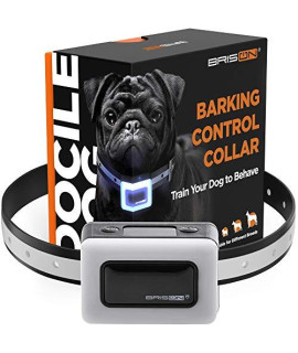 BRISON Dog Bark Collar - 3 Modes Beep Vibration - Rechargeable Waterproof Anti Bark Collar for Small Medium and Large Dogs (Black)