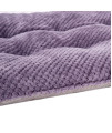 WONDER MIRACLE Fuzzy Deluxe Pet Beds, Super Plush Dog or Cat Beds Ideal for Dog Crates, Machine Wash & Dryer Friendly (23 x 35, L-Grape Purple)