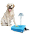 Royal Tails Dog Water Fountain - Step On Paw Activated Dispenser & Sprinkler for Fresh Drinking Water - Adjustable Pressure Flow - 1m Hose Included