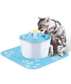 ADSRO Pet Fountain Cat Water Dispenser 1.6L Automatic Pet Water Dispenser Healthy Hygienic Drinking Bowl for Cats, Dogs, Multiple Pets