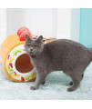 UINKE Pet Fruit Tart Bed Plush Cute Cake Roll Fashion Winter Warm Tunnel Cat Bed Pad,Cake roll cat Litter