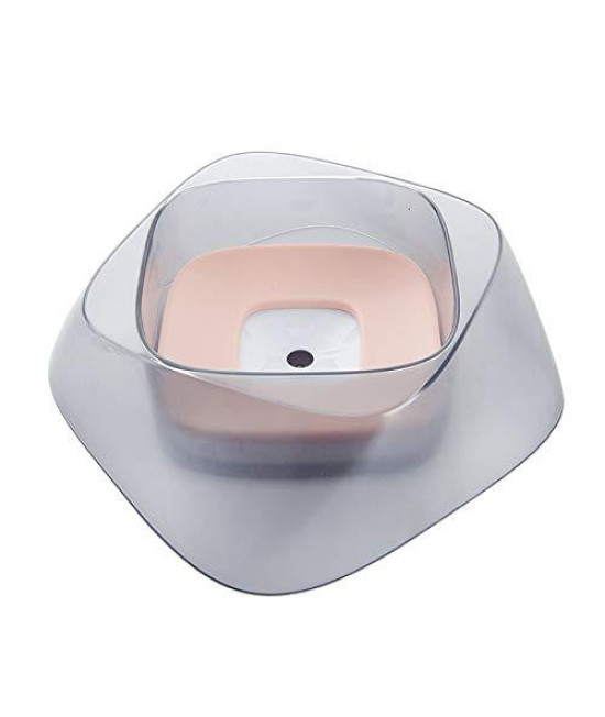 XIANGMENG 1400ml Dog Water Bowl No Spill with Floating Disk|Splash-Free Water Bowl,Anti-Overturn,Anti-Tearing,Prevent Pets Mouth from Wet|Slow Down Drinking Speed for Dogs Cats