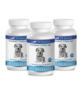 PET SUPPLEMENTS & NUTRITION LLC Dog Stress Vitamins - Dog Relaxant - Anxiety and Stress Relief - Calm Aggression - Natural Herbs - Dog Chamomile Chews - 3 Bottles (270 Treats)