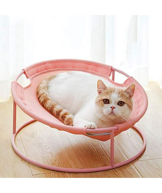 UTOPIAY Creative Elevated Bed for Dog cat, Portable Camping Raised Pet Bed Outdoor Camping Basket with Sturdy Stainless Steel Frame and net, for Dog Cat or Other Animal