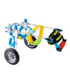 Gift2U Adjustable Dog Wheelchair,Hind Legs Rehabilitation 2 Wheels Dog Cart,(M-Weight:33-66lbs,Height:20"-21")