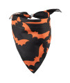 Native Pup Halloween Dog Bandana | 3 Pack | Bats, Candy Corn and Pumpkin Bandanna Handkerchief (Halloween Pack 1, Large)