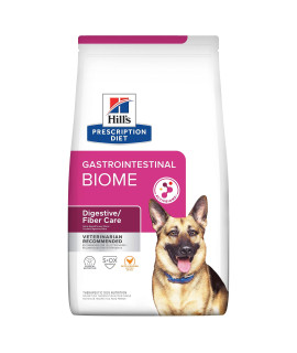 Hill's Prescription Diet Gastrointestinal Biome Digestive/Fiber Care with Chicken Dry Dog Food, Veterinary Diet, 8 lb bag
