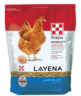 Purina Layena | Nutritionally Complete Layer Hen Feed Pellets | 10 Pound (10 lb) Bag