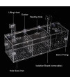 Fish Tank Breeding Isolation Box Aquarium Acclimation Hatchery Incubator Acrylic Transparent Aquarium Hatchery Incubator Holder(30CM*10CM*10CM)