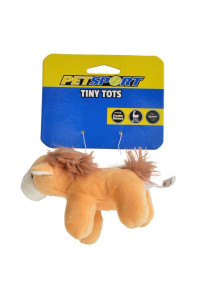 PetSport Tiny Tots Barn Buddies Dog Toy with Squeaker 4 Inch Assorted Designs (Single)