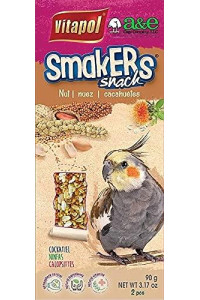 A&E cage 644113 Vitapol Smakers cockatiel Treat Stick - Nut - Pack of 2