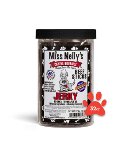 Miss Nelly's - Jerky Dog Treats - Soft Sticks - USA Made and Sourced - Original Smoke House Recipe - Small Batch - Clean Natural Ingredients - Minimally Processed