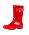 Evshine Womens Mid Calf Rain Boots Waterproof Garden Shoes
