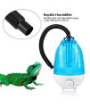 Reptile Humidifier, 4L Mute Mist Making Machine Reptile Air Aroma Ultrasonic Diffuser Water Mist Dispenser for Reptiles Amphibians (US Plug)