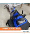 Scooter for Rear Legs | Indoor Dog Wheelchair Alternative for Paralyzed Pets | Protects Chest and Limbs | Durable Nylon | Breathable and Comfortable