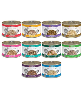 Weruva Truluxe Grain Free Canned Cat Food 10 Flavor Variety Pack, 6 Ounce Cans Pack of 24