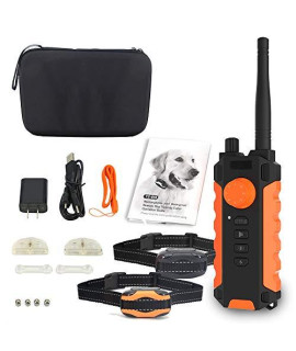 Anti-bark Dog Training Kit Shock Collar for Dogs Waterproof, Rechargeable Dog Shock Collar with Remote No Harm Dog Training Collar Fast Training Effect for Small Medium Large Dogs Petsafe Barking Set