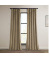 HPD Half Price Drapes Heritage Plush Velvet curtains for Bedroom Living Room 50 X 108, VPYc-190153-108 (1 Panel) Museum Taupe