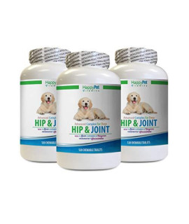 HAPPY PET VITAMINS LLC Extend Joint Care Dogs - Dog Hip and Joint Health - Stiff Joint Solution - LUBRICATES Joints - Vet Approved - glucosamine chondroitin fir Dogs - 3 Bottles (360 Treats)