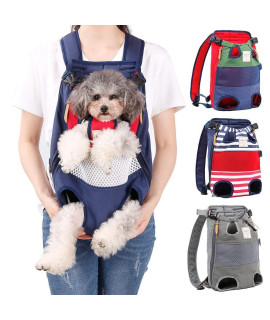 Jranter Pet Carrier Backpack for Small Medium Dogs Cats,Adjustable Pet Front Backpack Travel Bag, Legs Out