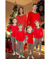 Matching Family Pajamas For Christmas Red Green Striped Jammies Mum and Me Pjs Holiday Cotton Sleepwear Men Size XXL