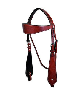 HILASON Western Horse Headstall Bridle American Leather Mahogany