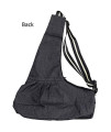 LXDART Pet Carrier Sling Hands Free Front Pouch Pet Bag Breathable Mesh Adjustable Shoulder Strap Tote Bag for Small & Medium Dogs or Cats Outdoor (L, Black)