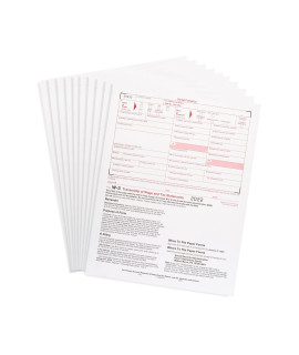W3 Transmittal Tax Forms 2022, 10 Form W-3 Summary Laser Forms for Transmittal of Wage and Tax Statements, W-3 Forms, compatible with QuickBooks and Accounting Software, 10 Pack