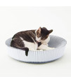 KATRIS Nest Cat Scratcher Lounge Bed (Pearl White Assembled Bundle)