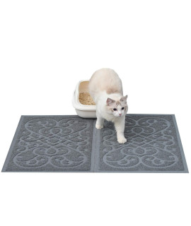 Petlike Cat Litter Mat, Thick Litter Trapping Mat, Durable Litter Box Mat Waterproof, Indoor Mat Washable Mats With Non-Slip Backing, Soft On Kitty Paws And Easy To Clean, Phthalate Free