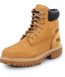 Timberland PRO 6IN Direct Attach Mens, Wheat, Steel Toe, EH, MaxTRAX Slip Resistant, WP Boot (80 M)