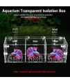 Fish Tank Breeding Isolation Box Aquarium Acclimation Hatchery Incubator Acrylic Transparent Aquarium Hatchery Incubator Holder(30CM10CM10CM)