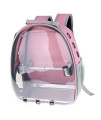 joyMerit Bird Carrier Backpack, Portable Pet Backpack for for Cockatoo Parakeets (Pink) + Parrot Cage Bite Toys