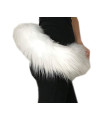 Bianna Creations Long Faux Fur Animal Luxury Tail, Cosplay Fursuit Fursona,Costume Dress Up Pet Play Furry Accessory (30", White)