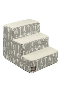 Majestic Pet Portable Pet Stairs | Soft Sherpa Steps Foam Feeling | Steps for Dogs & Cats | Dog & Cat Ramp | Perfect for Bed & Sofa | Indoor Only | Max Weight: up to 250 Lbs, 78899500233