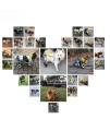 Tongping Adjustable Dog Pet Wheelchair, Front/Hind Legs Rehabilitation, 4 Wheels Dog Cart Wheels (XS, 4 Wheels)