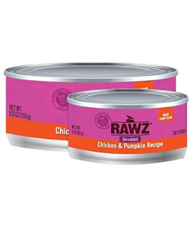 Rawz Shredded Meat Canned Cat Food (Chicken & Pumpkin)