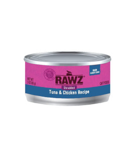 Rawz Shredded Meat Canned Cat Food (Tuna & Chicken)