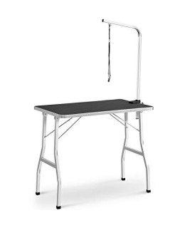 Grooming Tables for Dogs Cats Pets Professional Durable Adjustable Height 31" x 19" Pet Table with Arm/Noose/Clamp