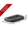 New World Pet Products New World Gray Dog Bed | Bolster Dog Bed Fits Metal Dog Crates | Machine Wash & Dry, 30-Inch, Model:B40230-GY