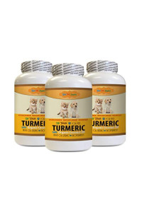 Dog Anxiety Pills - Turmeric with Coconut and Hemp Oil for Dogs and Cats - Natural Treats - Anxiety Relief - Joint Health - Edible Coconut Oil for Dogs - 360 Treats (3 Bottles)