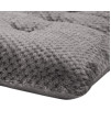 WONDER MIRACLE Fuzzy Deluxe Pet Beds, Super Plush Dog or Cat Beds Ideal for Dog Crates, Machine Wash & Dryer Friendly (23 x 35, L-Eagle Grey)