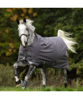 HORSEWARE Ireland Amigo Bravo 12 Original Lightweight Waterproof Breathable Horse Turnout Blanket (0g Fill), Excal/Plum/Silver, 81