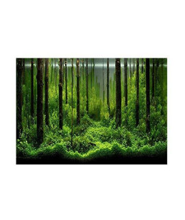 Wytino Fish Tank Poster, PVC Adhesive Underwater Forest Tank Background Poster Backdrop Decoration Paper(91 x 50 cm)