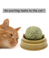 2 pcs Catnip Balls, Pure Natural Mint Leaf Rotating Interactive Cat Toys, Cat Removal Hairball Toys Can Be Sticky On Wall, Teeth Cleaning Catmint Toy for Cat, Kitten, Kitty Playing Chewing
