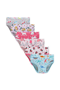 Sladatona Girls Underwear Cotton Soft Toddler Panties Kids Briefs Princess Undies 3-4T Multicoloreda